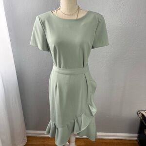 Calvin Klein Light Green Midi Dress